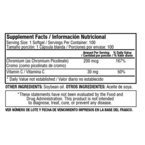 CHROMIUM PICOLINATE 500 Mcg - Image 3
